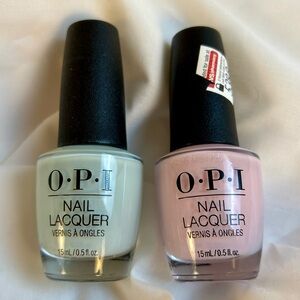 Bundle of 2 New OPI Nail Polish / Pink / Mint Green